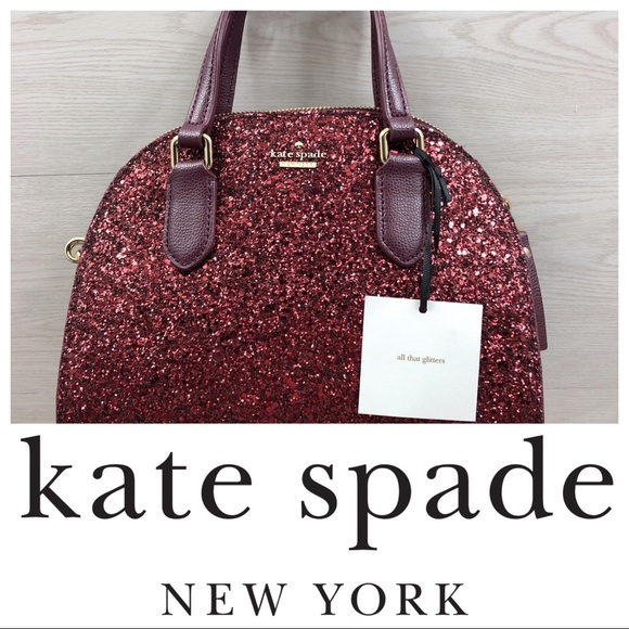kate spade Handbags - Kate Spade Laurel Way Glitter Mini Reiley Satchel